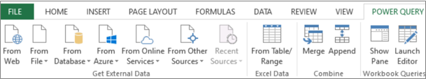 Excel 2013 Power Query traku