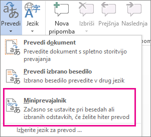 Miniprevajalnik: