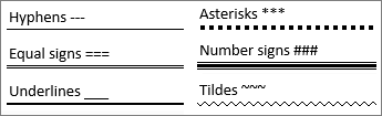 Horizontal line example sampler