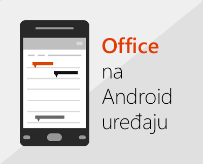 Kliknite da biste podesili Office za Android