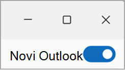 isključivanje iz novog outlook snimka ekrana