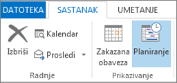 Scheduling Assistant button in Outlook 2013.