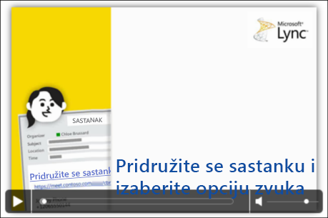 Snimak ekrana PowerPoint slajda sa video kontrolama