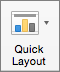 Na kartici „Dizajn grafikona“, izaberite stavku „Brzi raspored“