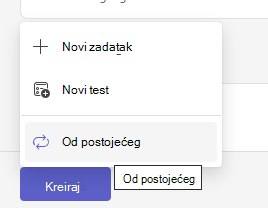 kreiranje zadatka