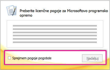 Pročitajte i prihvatite uslove licenciranja