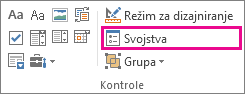 svojstva kontrole režima projektanta