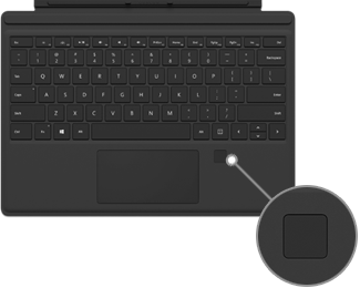 Čitač otisaka prstiju na Surface Pro 4 Type Cover tastaturi sa ID-om otisaka prstiju