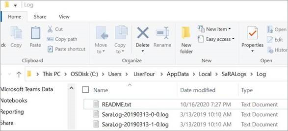 Prozor programa Windows Explorer sa README.txt datoteke.