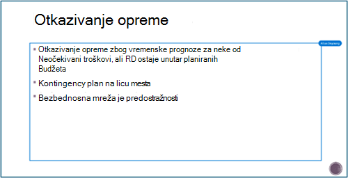 Ekran powerPoint procesa saradnje