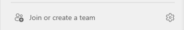 Izaberite stavku Pridruži se ili kreiraj tim