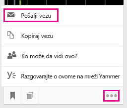 Kliknite da biste vezu poslali e-poštom