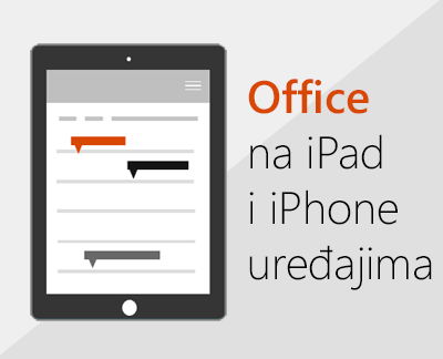 Kliknite da biste postavili Office aplikacije na iOS uređaju