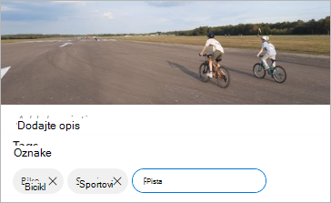 OneDrive Uređivanje oznaka.