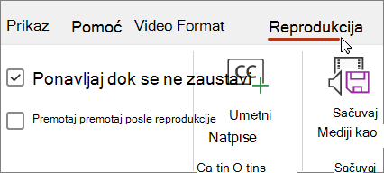 Slika za reprodukciju video zapisa