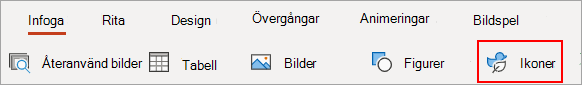 Välj Ikoner.