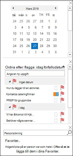 Ordna To-Do fältet