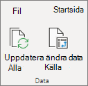 Uppdatera en pivottabell