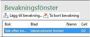 Ta bort bevakning