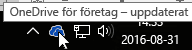 Ikon i aktivitetsfältet för OneDrive för företag