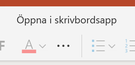 Öppna i PowerPoint