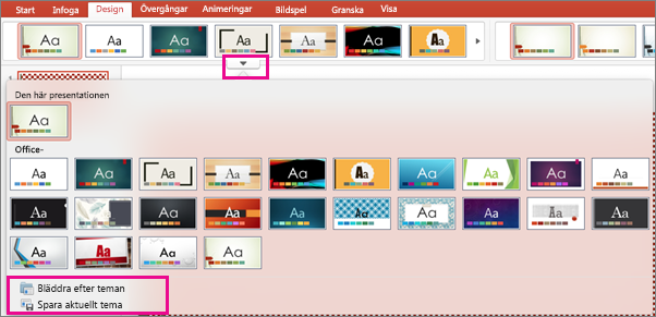 Spara tema i PPT för Mac