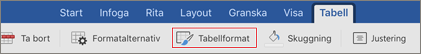 Tabellformat