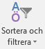 Sortera och filtrera