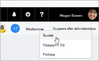 Ändra grupp efter till bucket