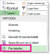 Bild på Fler tabeller