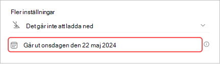 Förläng en stadshusinspelnings utgångsdatum.