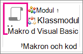 Knappen Makro på fliken Skapa.