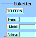 Exempel på en etikett i ActiveX