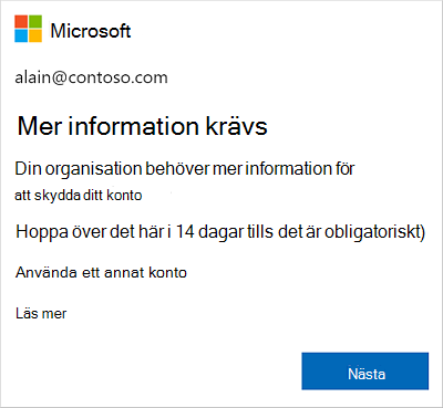 Fråga efter mer information