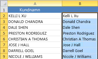 Versal text i ny kolumn (B)