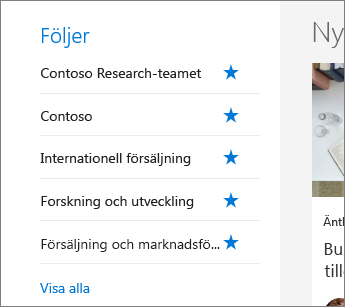 SharePoint Office 365 – Följer