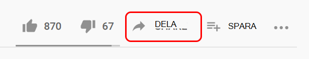 Dela på YouTube