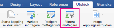 Klicka om du vill filtrera dokumentkopplingslistan