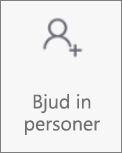 Knappen Bjud in personer i OneDroid för Android