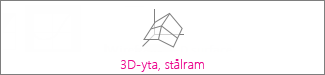 Diagrammet 3D-funktionsyta med stålram