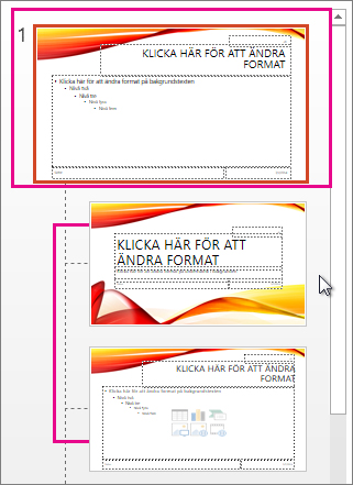 Bildbakgrund och två layouter