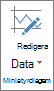 Knappen Redigera data i gruppen Miniatyrdiagram