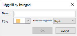 Lägg till ny kategori