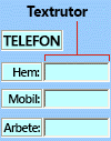 Exempel på en textruta i ActiveX