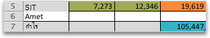 ตัวอย่างเช่น การประเมินของ Solver กับค่าใหม่