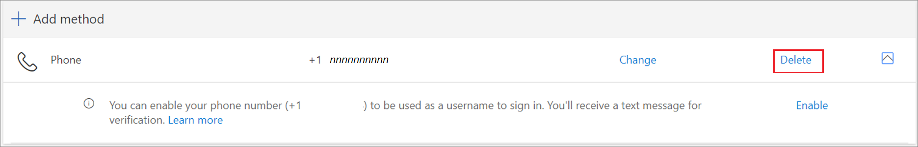 แบนเนอร์ เพื่อลบการลงชื่อเข้าใช้ SMS ของหมายเลขโทรศัพท์