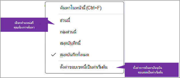 นําทาง ten.png สกรีนช็อต OneNote