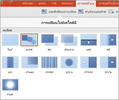 เอฟเฟ็กต์ของการเปลี่ยน