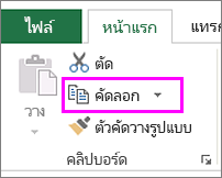 คำสั่งคัดลอก