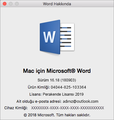 Word iletişim kutusu hakkında